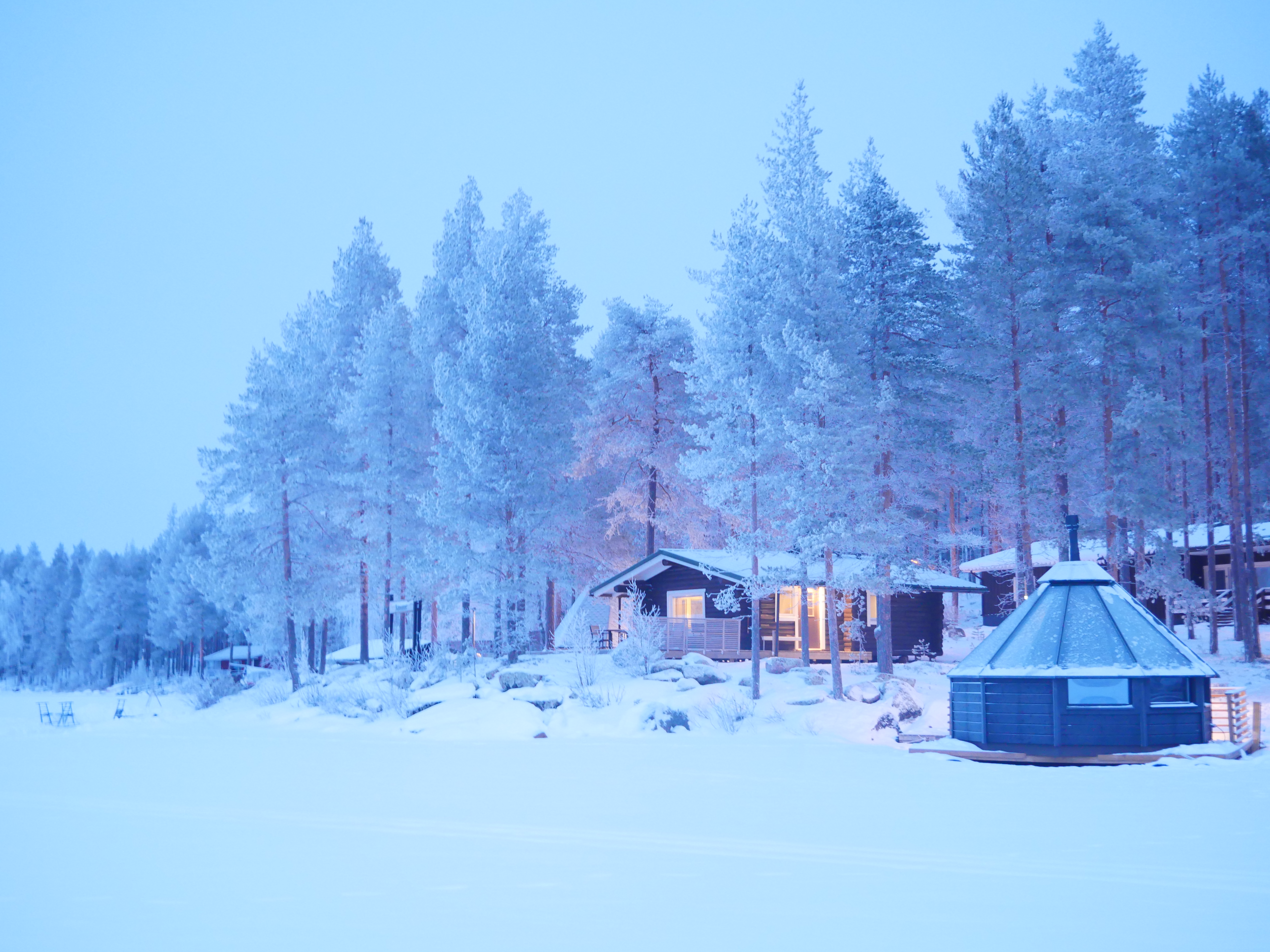茫茫的雪景